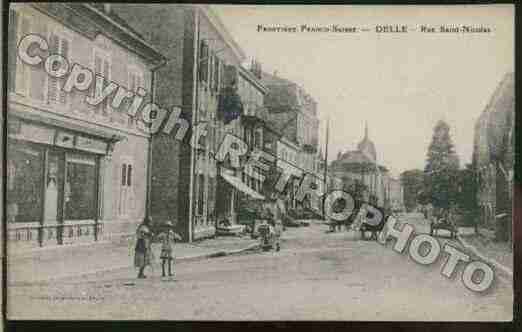 Ville de DELLE Carte postale ancienne